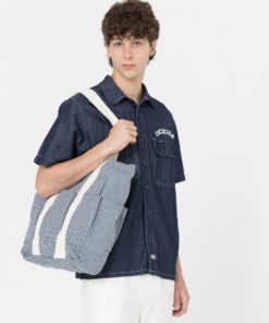 Dickies Hickory Icon Tote Bag Blue Hickory