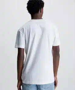 Calvin Klein Logo Tape Tee White