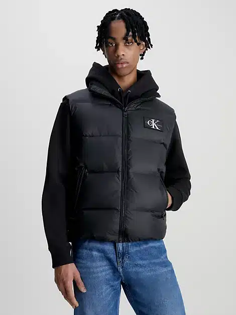 Buy Calvin Klein Essentials Down Vest Black Scandinavian Fashion Store