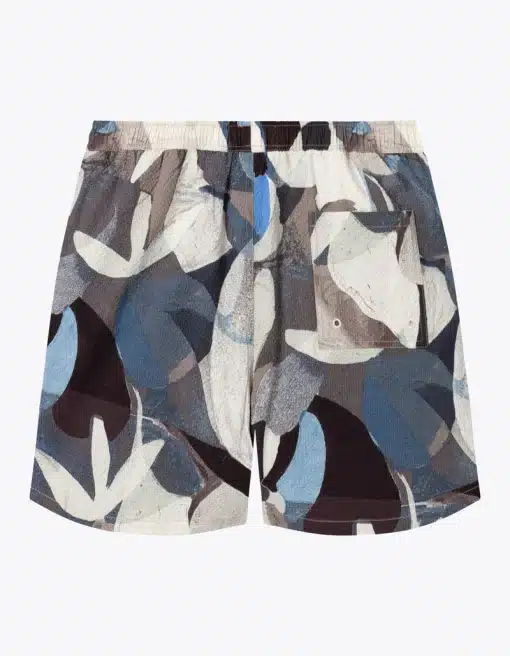 Les Deux Stan AOP Swim Shorts  Desert Taupe/Ivory