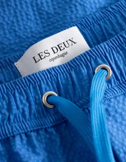 Les Deux Stan Seersucker Swim Shorts Palace Blue