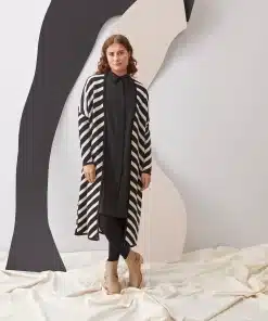 Papu Long Strope Cardigan Black/White