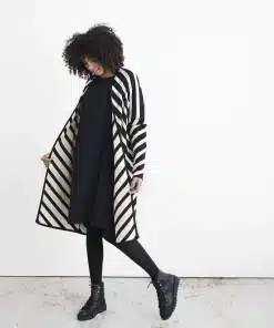 Papu Long Strope Cardigan Black/White