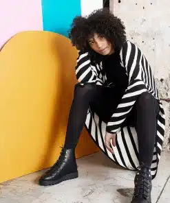 Papu Long Strope Cardigan Black/White