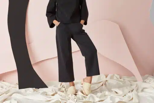 Papu Wide Leg Trousers Black