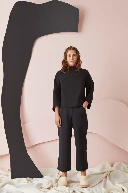 Papu Wide Leg Trousers Black