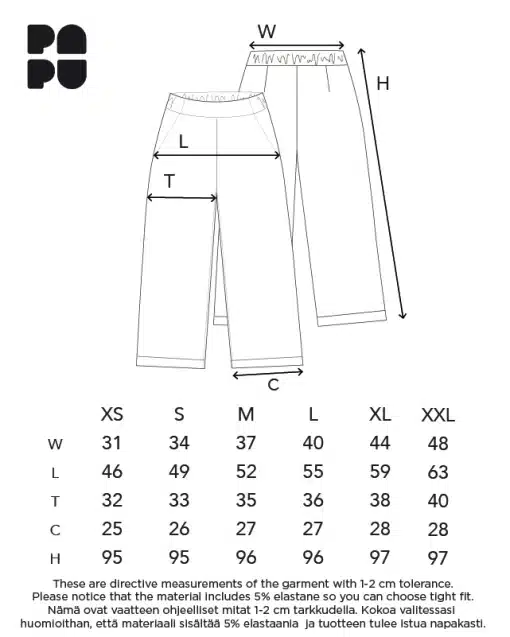 Papu Wide Leg Trousers Black