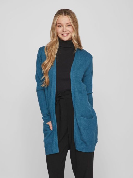 Vila Ril Open Cardigan Moroccan Blue