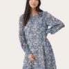 Part Two Rinette Dress Blue Paisley Print