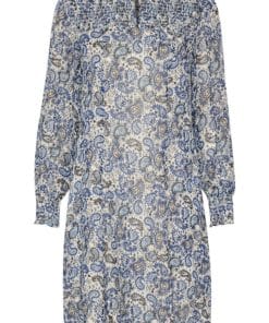 Part Two Rinette Dress Blue Paisley Print