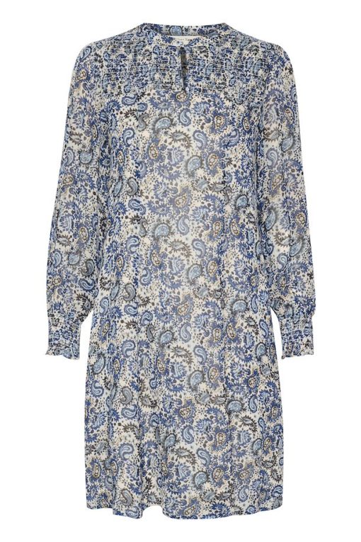 Part Two Rinette Dress Blue Paisley Print