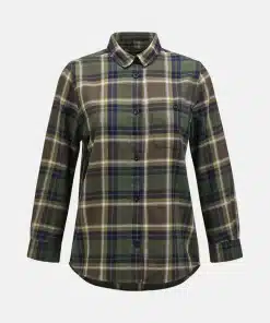 Peak Performance Cotton Flannel Shirt Women Check