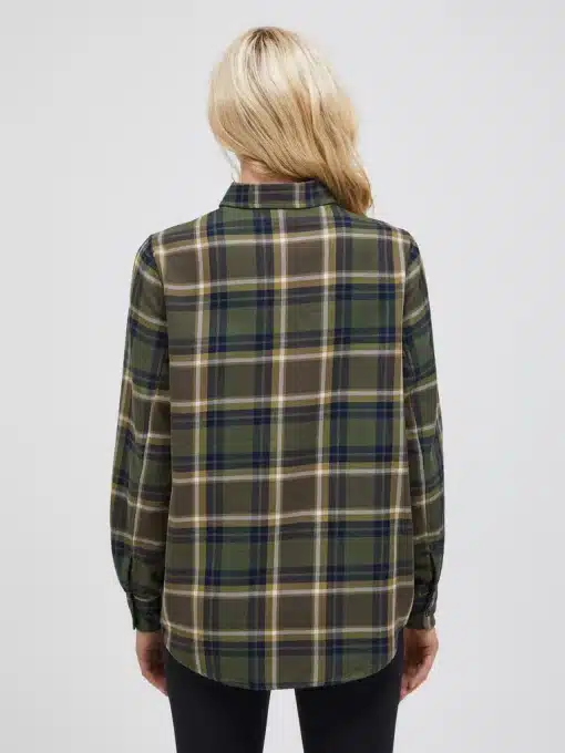 Peak Performance Cotton Flannel Shirt Women Check