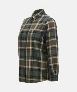 Peak Performance Cotton Flannel Shirt Women Check