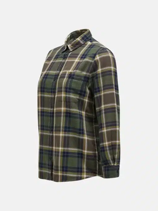 Peak Performance Cotton Flannel Shirt Women Check