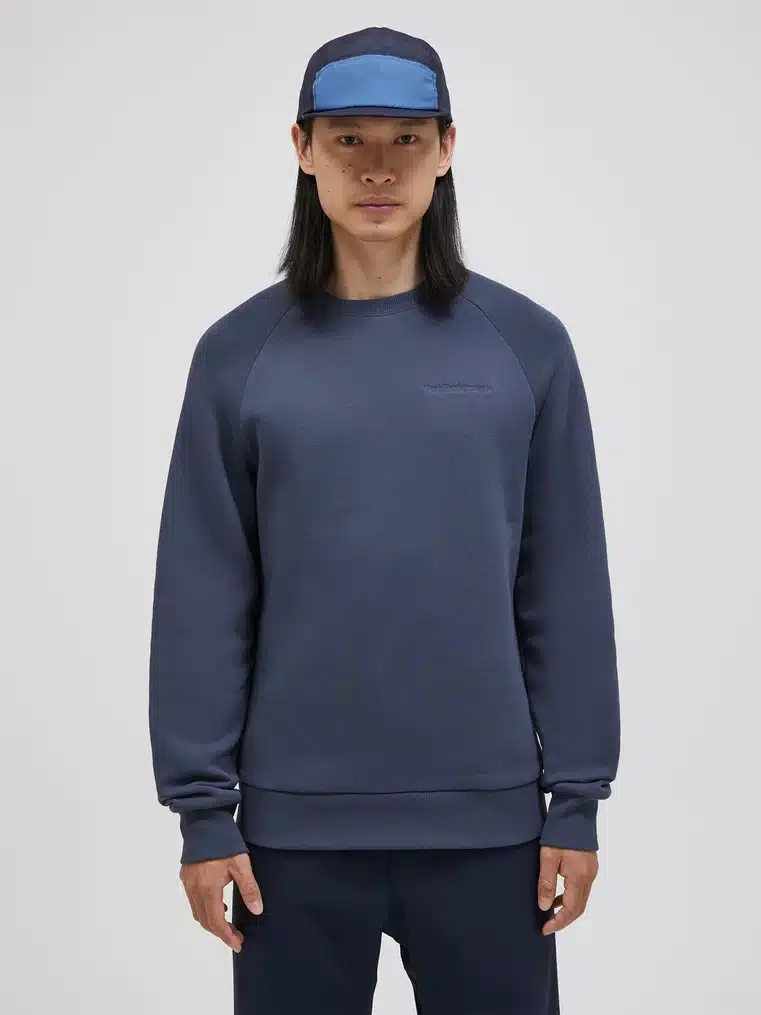 Navy blue ombre cotton sweatshirt online