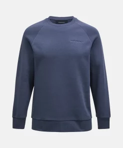 Peak Performance Original Small Logo Crew Men Ombre Blue