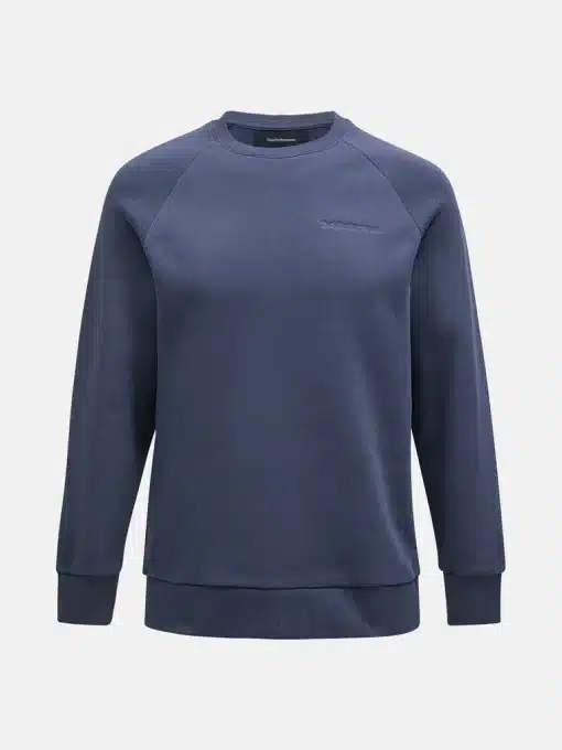 Peak Performance Original Small Logo Crew Men Ombre Blue