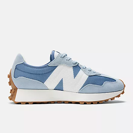 New balance gray and blue best sale