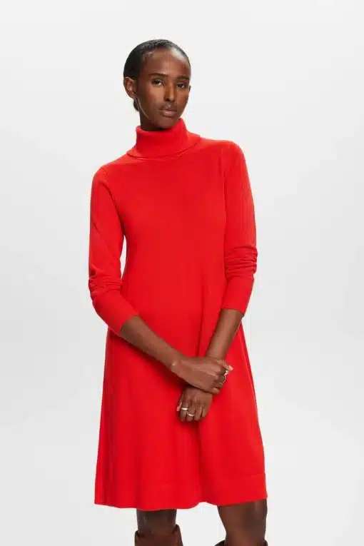 Esprit Knit Dress Red