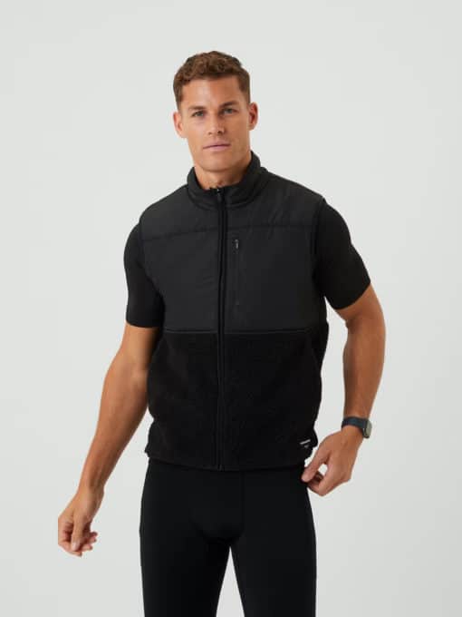 Björn Borg Centre Pile Fleece Vest Black Beauty