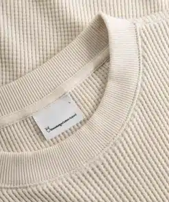Knowledge Cotton Apparel Waffle Long Sleeve Buttercream