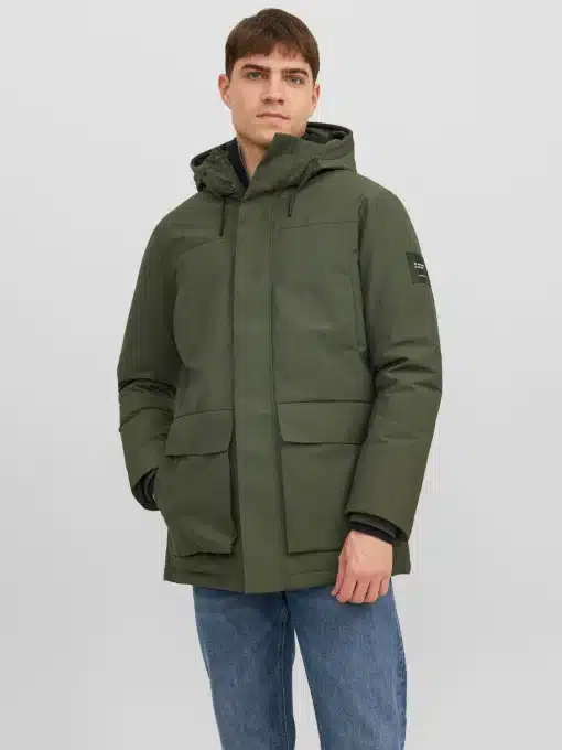 Jack & Jones JJerob Parka Jacket Green