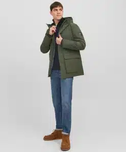 Jack & Jones JJerob Parka Jacket Green