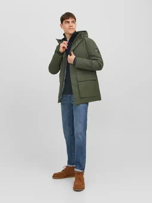 Jack & Jones JJerob Parka Jacket Green