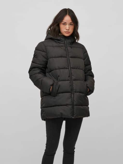 Vila Tate Puffer Jacket Black