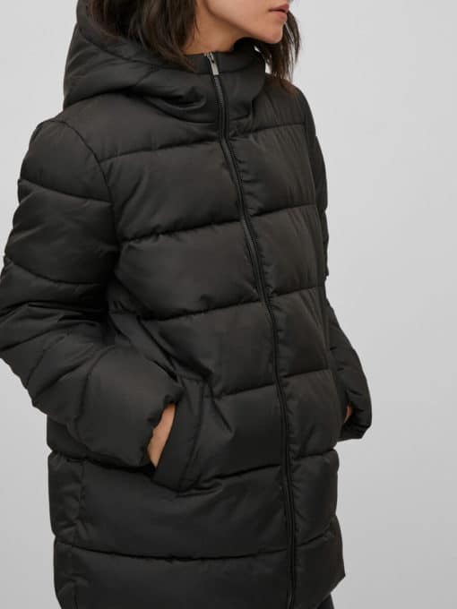 Vila Tate Puffer Jacket Black