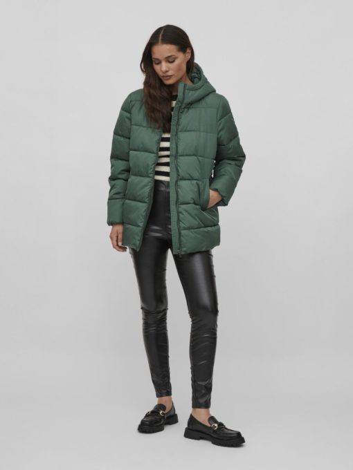 Vila Tate Puffer Jacket Pineneedle