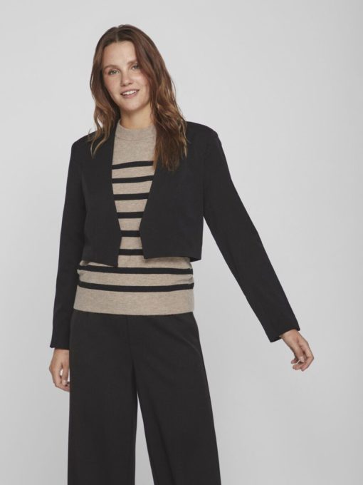 Vila Her Cropped Blazer Black