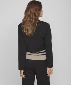 Vila Her Cropped Blazer Black