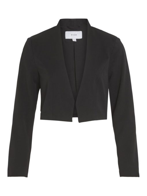 Vila Her Cropped Blazer Black