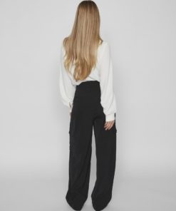 Vila Winnie Mia Wide Cargo Pants Black
