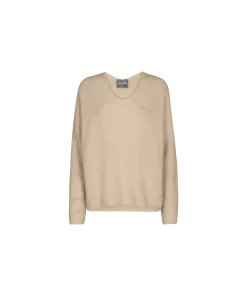 Mos Mosh Thora V-Neck Knit Savannah Tan