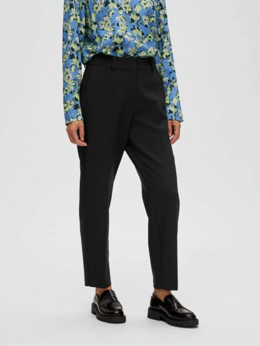 Selected Femme Rita-Ria Cropped Pant Black