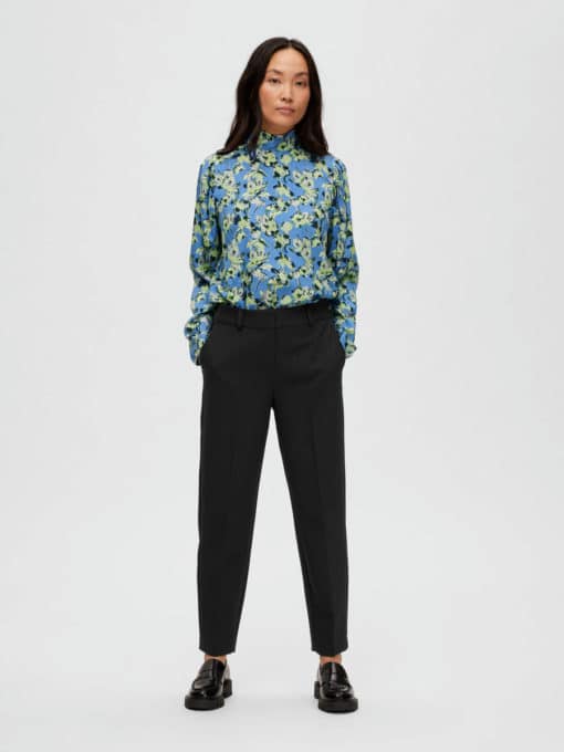 Selected Femme Rita-Ria Cropped Pant Black