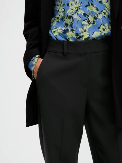 Selected Femme Rita-Ria Cropped Pant Black