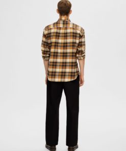 Selected Homme Flannel Shirt Inca Gold