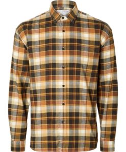 Selected Homme Flannel Shirt Inca Gold