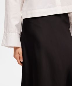 Selected Femme Lena Midi Skirt Black