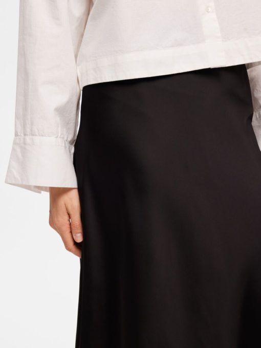 Selected Femme Lena Midi Skirt Black