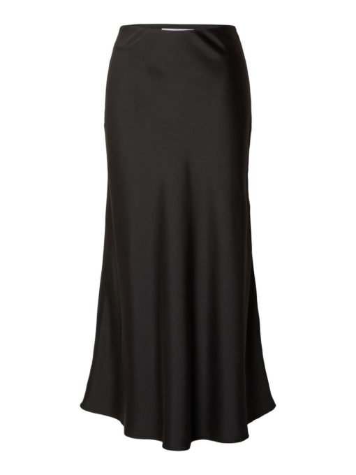 Selected Femme Lena Midi Skirt Black