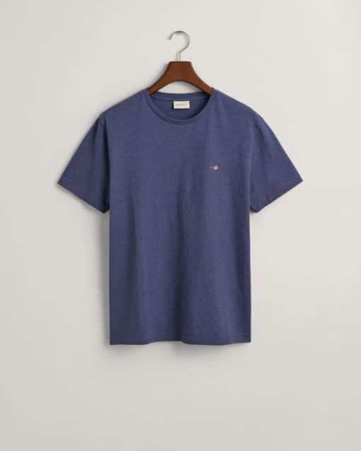 Gant Shield SS T-shirt Dk Jeansblue Melange