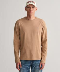Gant Shield Ls T-shirt Warm Khaki