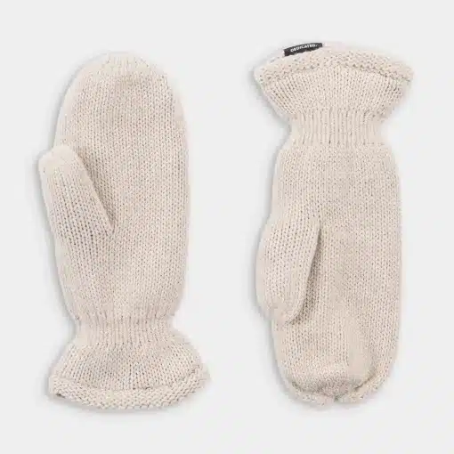 Dedicated Mittens Handen Wool Pearl White