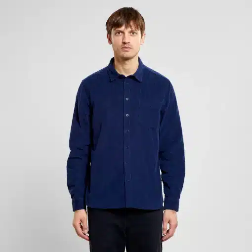 Dedicated Shirt Varberg Corduroy Navy