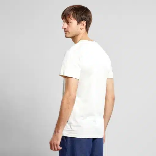 Dedicated T-shirt Stockholm Hot Coffee Emb Oat White